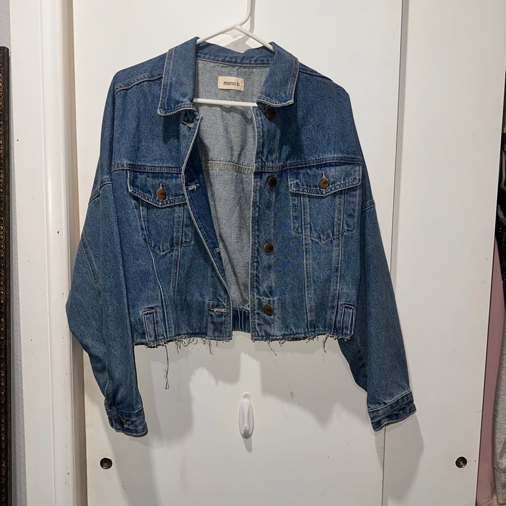 Denim Cropped Jacket